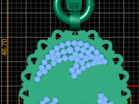 Diamond Studded Pendant 3D 打印模型
