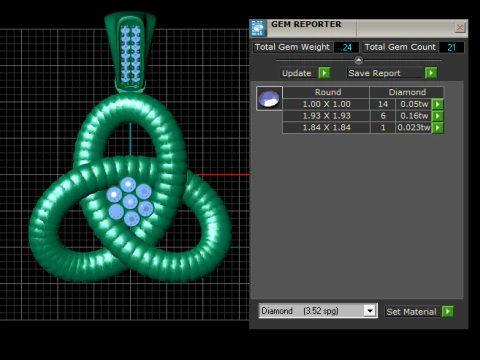 Floral Centerpiece Pendant 3D Print Model