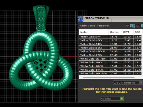 Floral Centerpiece Pendant 3D Принт Модель