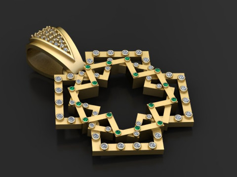 Designer Pendant STL 3D Print Model