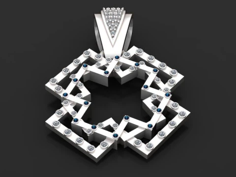 Designer Pendant STL 3D Print Model