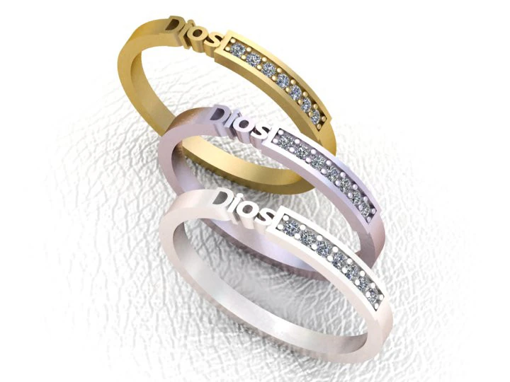 Elegant Stackable Ring 3D Print Model .c4d .max .obj .3ds .fbx .stl .blend