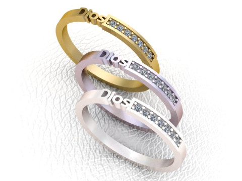 Elegant Stackable Ring Modello di stampa 3D