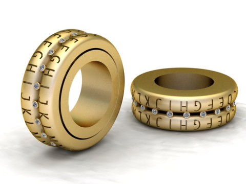 Modern Personalized Ring 3D Baskı Modeli