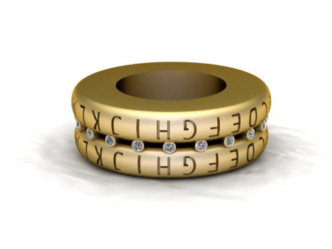 Modern Personalized Ring 3D Baskı Modeli