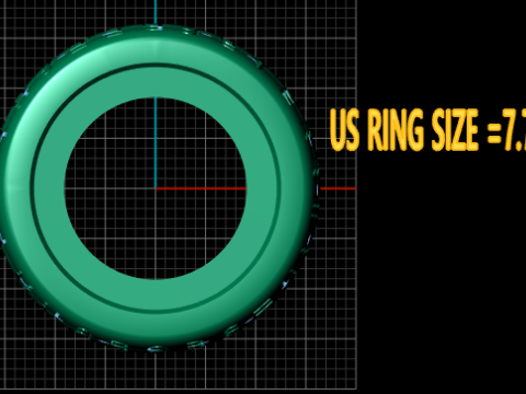 Modern Personalized Ring 3D Baskı Modeli