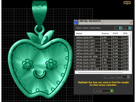 Diamond Studded Pendant 3D Baskı Modeli