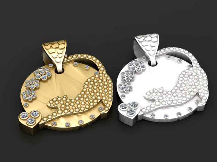 Elegant Animal Charm 3D Print Model .c4d .max .obj .3ds .fbx .stl .blend