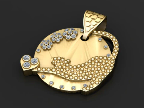 Elegant Animal Charm 3D Print Model