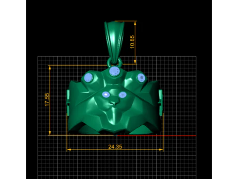 Lion King Pendant 3D Print Model