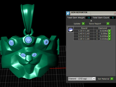 Lion King Pendant 3D Print Model