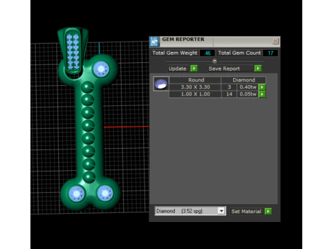Bone shape pendent 3D Print Model