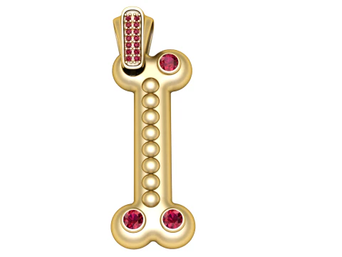 Bone shape pendent 3D Print Model