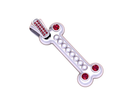 Bone shape pendent 3D Print Model