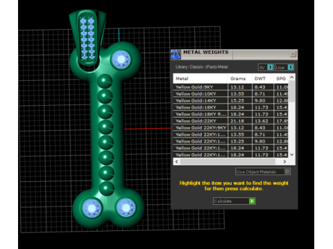 Bone shape pendent 3Dプリントモデル