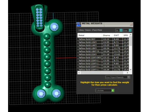 Bone shape pendent 3D Print Model