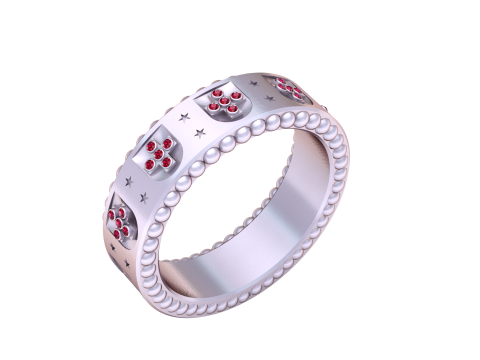 Gold Band Ring 3D Print Model