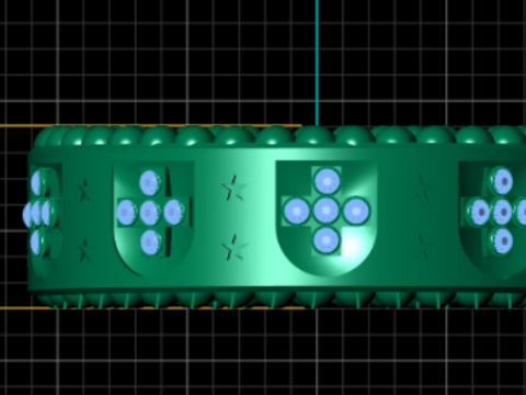 Gold Band Ring 3D Print Model