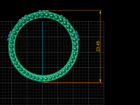 Gold Band Ring 3D Print Model