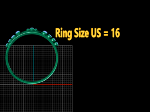 Diamond Cluster Ring 3D Принт Модель