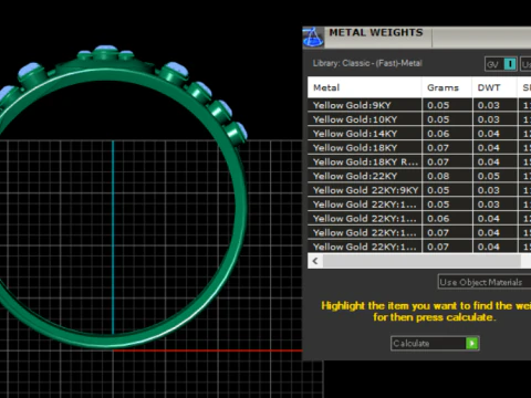 Diamond Cluster Ring 3D Print Model