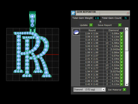 Jewelry Rendering Model 3D Print Model