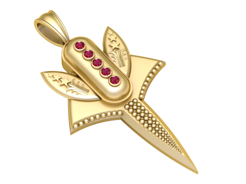 Royal Sword Jewelry 3D Print Model