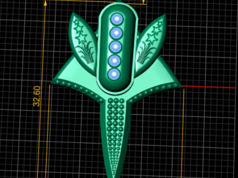 Royal Sword Jewelry 3D Print Model