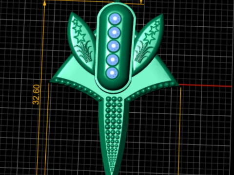 Royal Sword Jewelry 3D Print Model