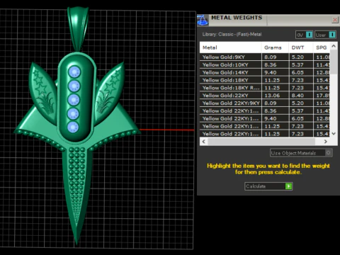 Royal Sword Jewelry 3D Print Model
