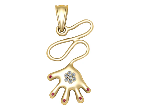 エレガントなペンダント 3Dプリントモデル