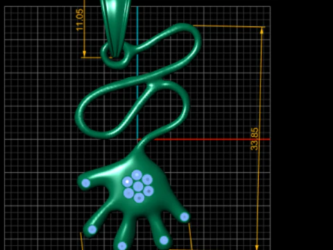 Elegant pendant 3D Print Model