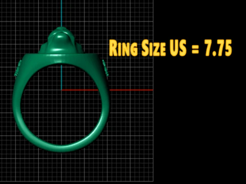 Gold cat ring 3D Print Model
