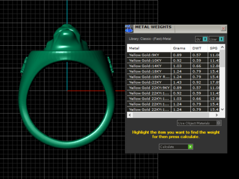 Золота каблучка з котом 3D Принт Модель