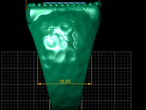Gold letter ring Modello di stampa 3D
