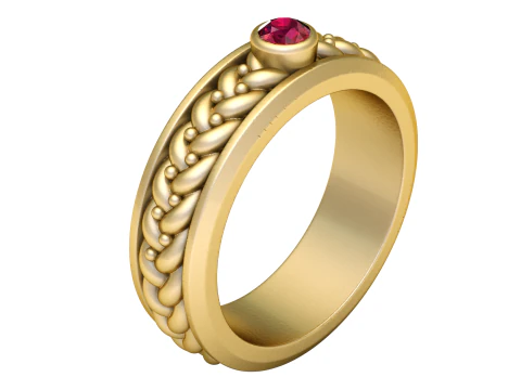 Joias de ouro elegantes Modelo de Impressão 3D