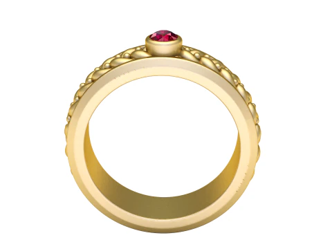 Elegant gold jewelry 3D Print Model