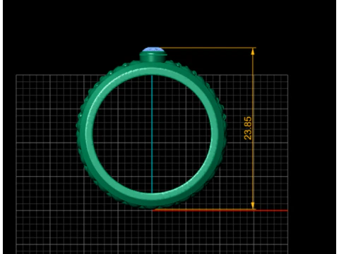 Elegant gold jewelry 3D Print Model