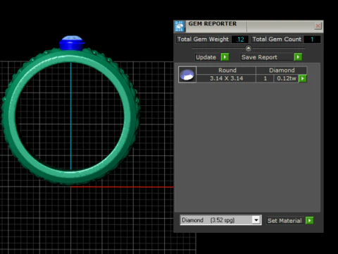 Elegant gold jewelry 3D Print Model