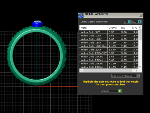 Elegant gold jewelry 3D Print Model