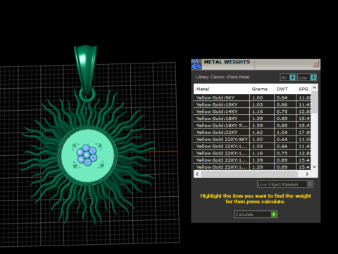 Clock face pendant Modello di stampa 3D