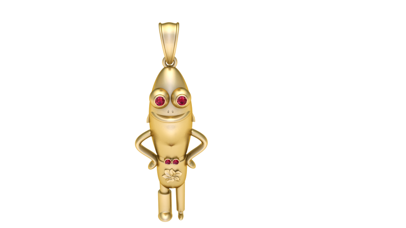 Ruby eyes pendant 3D 打印模型 .c4d .max .obj .3ds .fbx .stl .blend