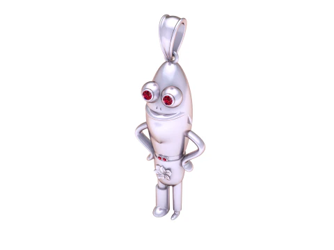 Ruby eyes pendant 3D Print Model