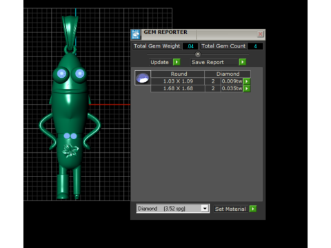 Ruby eyes pendant 3D 打印模型
