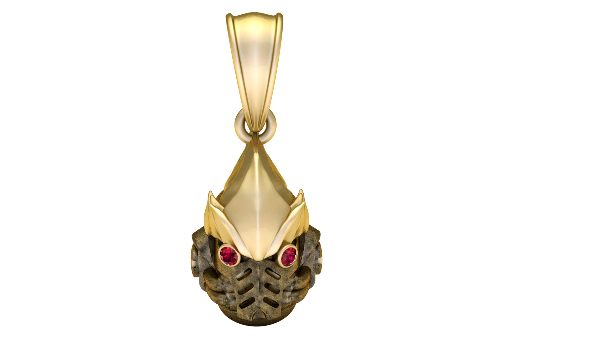 Cyberpunk pendant 3D Print Model .c4d .max .obj .3ds .fbx .stl .blend 