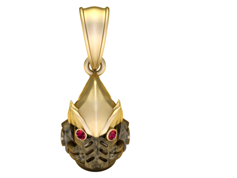 Cyberpunk pendant Model Cetak 3D