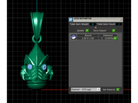 Cyberpunk pendant 3D Print Model