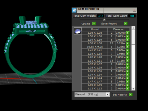 Ruby engagement ring Model do druku 3D