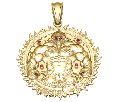 Gold power pendant 3D Print Model