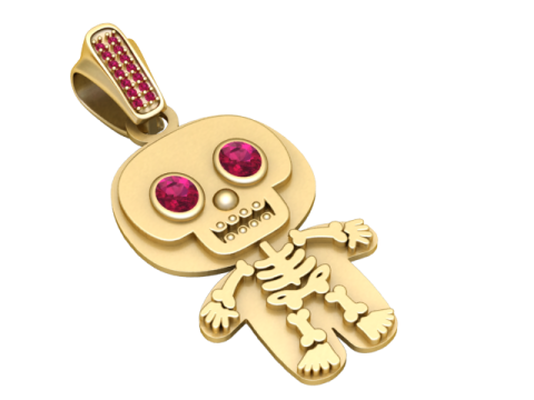 Cartoon skull jewelry Modelo de impresión 3D